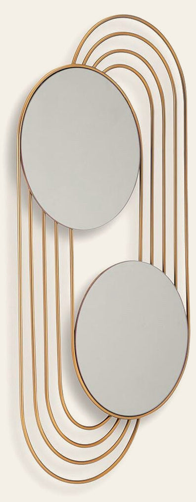 Warrenley Accent Mirror in Gold Finish — official Ashley Furniture studio view