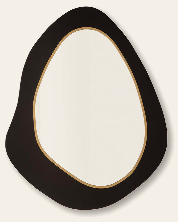 Kierlock Accent Mirror in Black/Gold Finish — official Ashley Furniture studio view