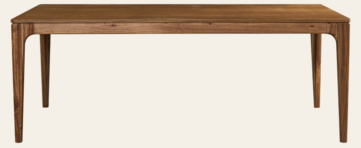 Hereford 79 Inch Dining Table in Hazelnut Brown - front studio view - Whats New Furniture Portland
