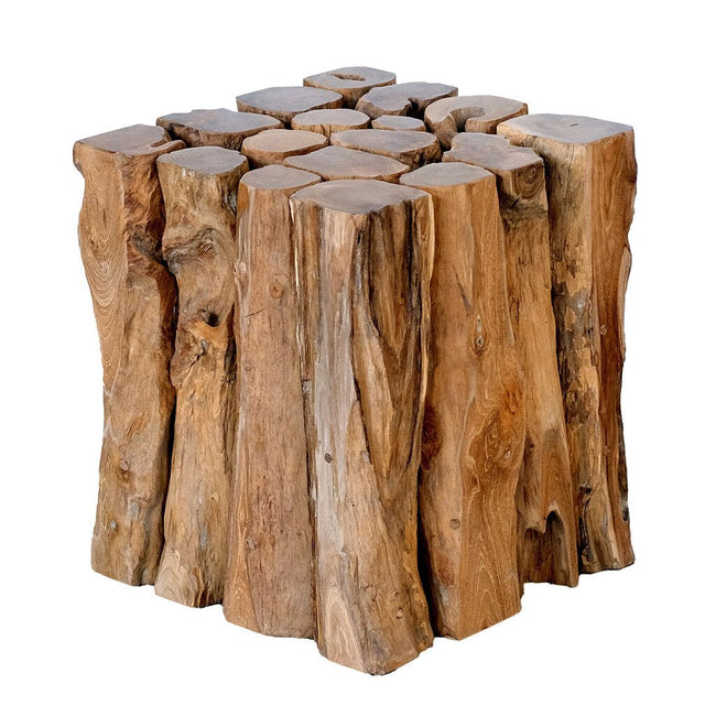 Woody Branches Side/ End Table in Reclaimed Teak - reclaimed teak branch side table by NPD - Whats New Furniture Portland OR