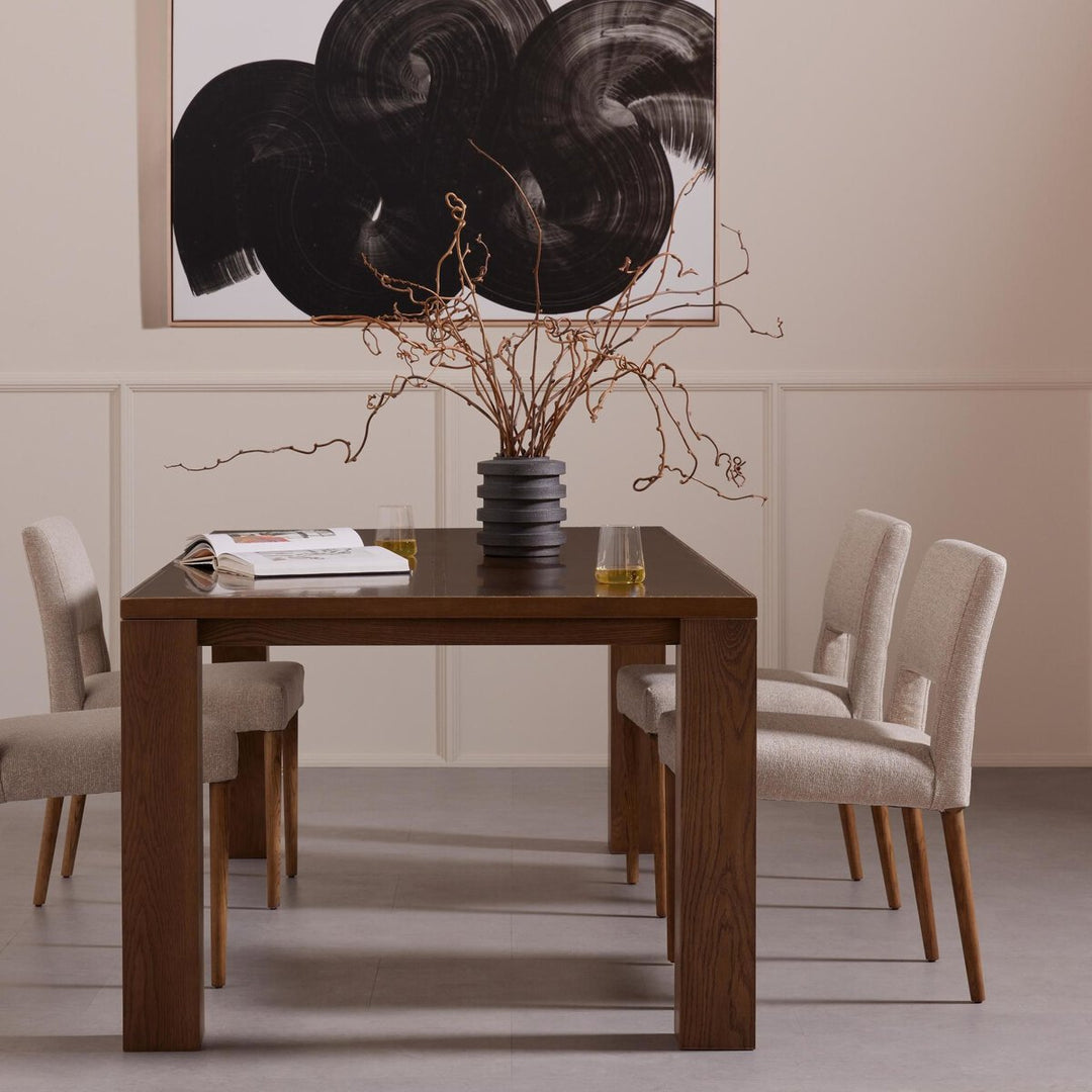 Joseph Dining Chair in Light Camel back view - Whats New Furniture Portland OR