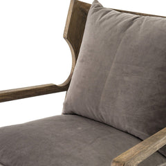 Lennon Chair in Imperial Mist detail view - Whats New Furniture Portland OR