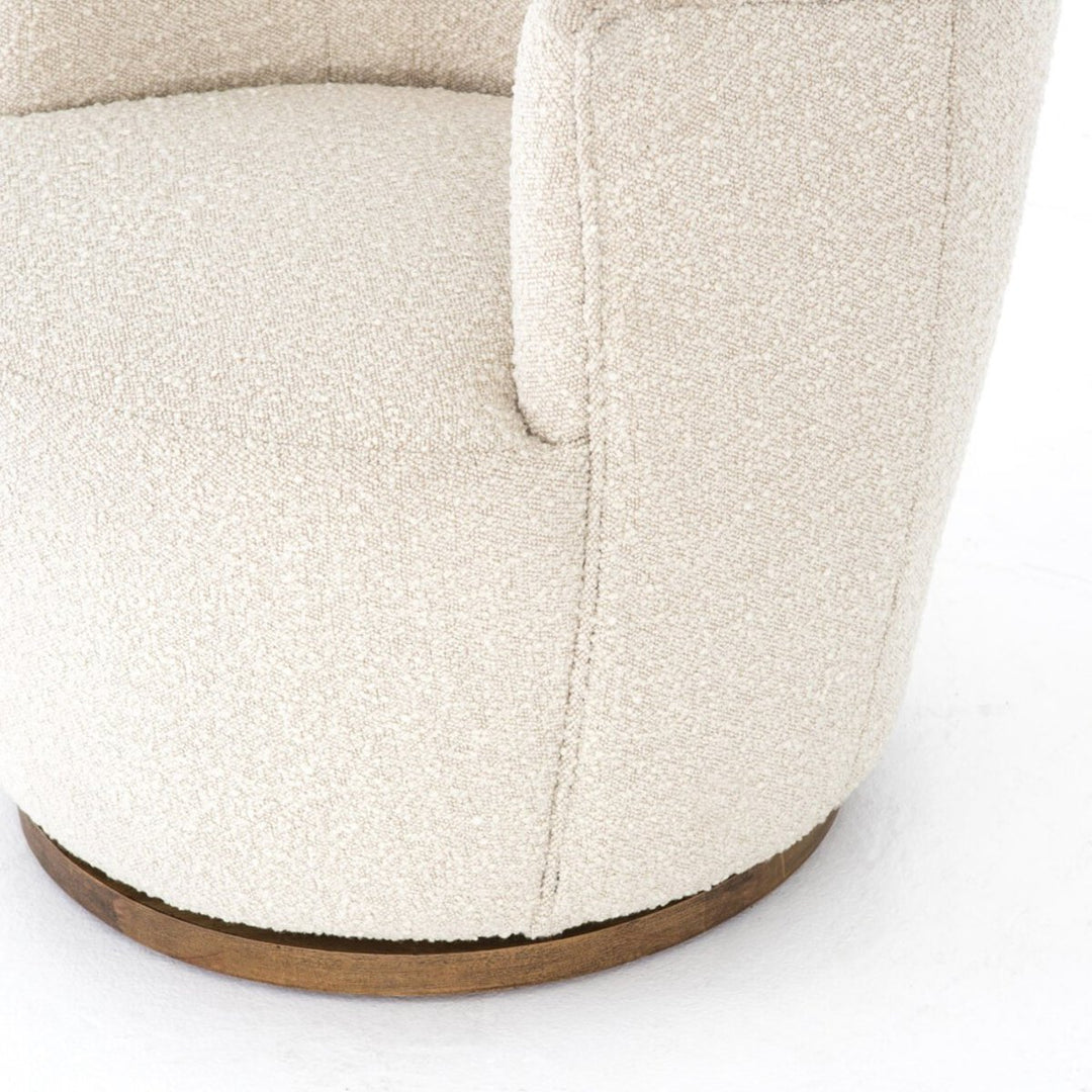 Aurora Swivel Chair in Knoll Natural detail view - Whats New Furniture Portland OR