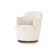 Aurora Swivel Chair in Knoll Natural three-quarter view - Whats New Furniture Portland OR