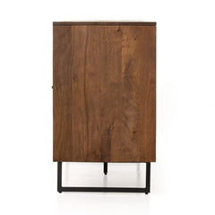 Carmel Sideboard in Brown Wash side view - Whats New Furniture Portland OR