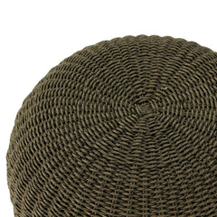 Phoenix Outdoor Accent Stool aluminum frame detail view - Whats New Furniture Portland OR