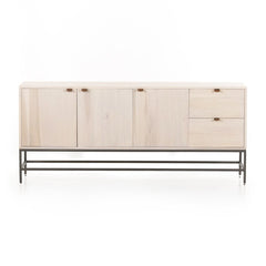 Trey Sideboard in Dove Poplar front studio view - Whats New Furniture Portland OR