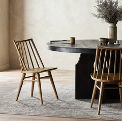 Lewis Windsor Chair in Sandy Oak back view - Whats New Furniture Portland OR