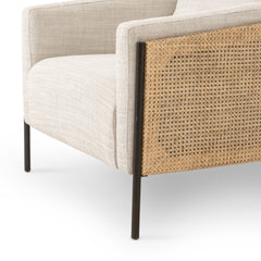 Jayda Chair in Gable Taupe detail view - Whats New Furniture Portland OR