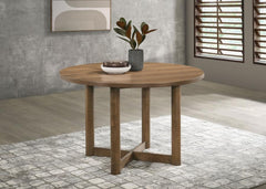 Crestmore Round Wood Dining Table - Whats New Furniture - Portland, Oregon