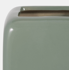 12" Squared Grooved Vase detail view 3 - What&