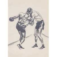 Boxers in the Ring Canvas Wall Art, 12" x 16" by Studio Select Art - product view