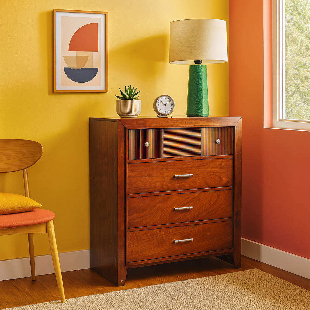3 Drawer Top Drop Front Dresser