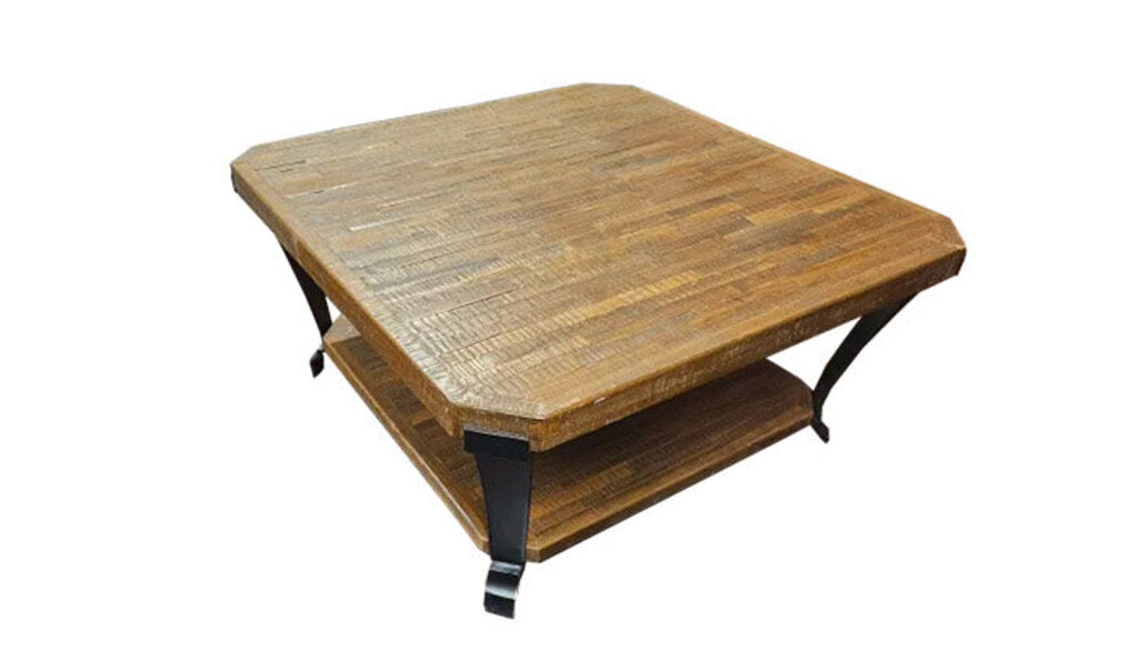 Rolling Industrial Coffee Table
