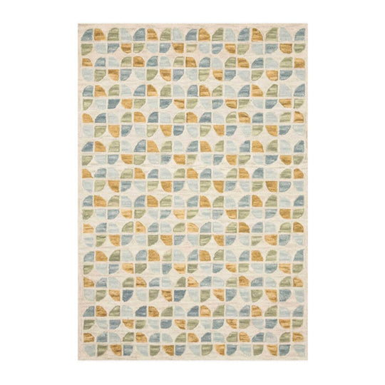 Hallu Rug in Ivory/Sky