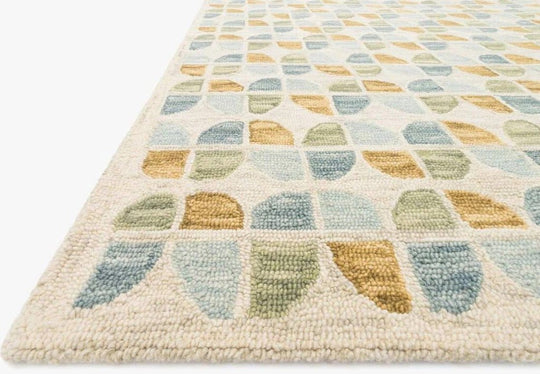 Hallu Rug in Ivory/Sky