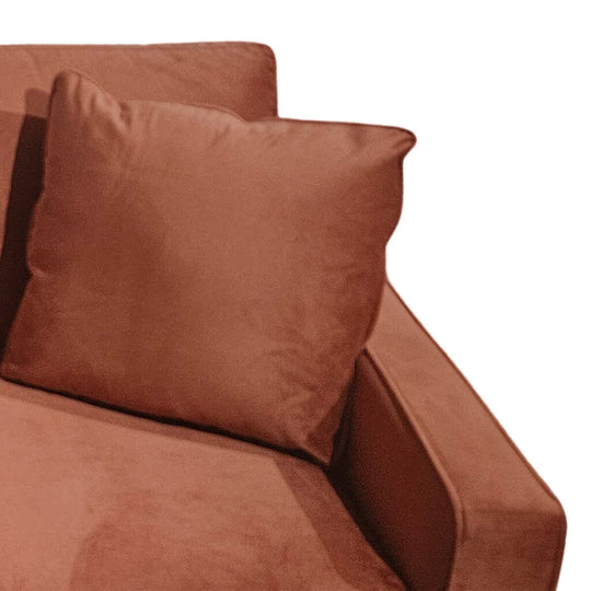 Contemporary Sofa in Rust