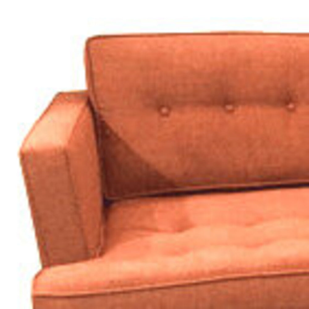 MCM Inspired Ext. Sofa in Orangeade