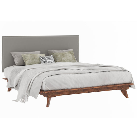 Upholstered King Platform Bed