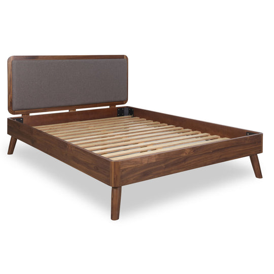 American Walnut Queen Platform Bed