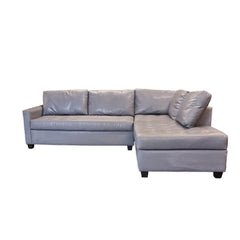 2 Piece Leather Sectional detail view 2 - Whats New Furniture - Portland, Oregon