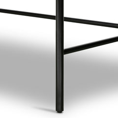 Soto Desk in Black detail view of top surface - Whats New Furniture Portland OR