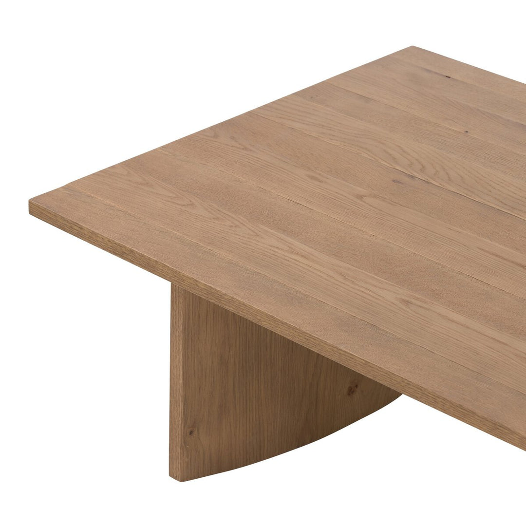 Pickford Coffee Table in Dusted Oak Veneer detail view - Whats New Furniture Portland OR