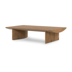 Pickford Coffee Table in Dusted Oak Veneer three-quarter view - Whats New Furniture Portland OR