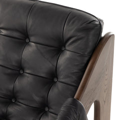 Halston Chair in Heirloom Black detail view - Whats New Furniture Portland OR