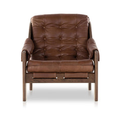 Halston Chair in Heirloom Sienna front studio view - Whats New Furniture Portland OR