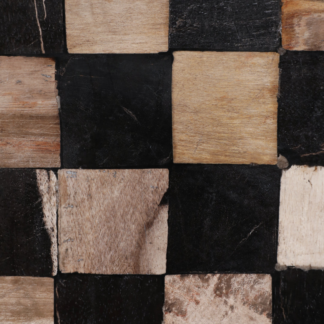 Petrified Wood Chess Set detail view - chess set by Sagebrook Home - Whats New Furniture Portland OR