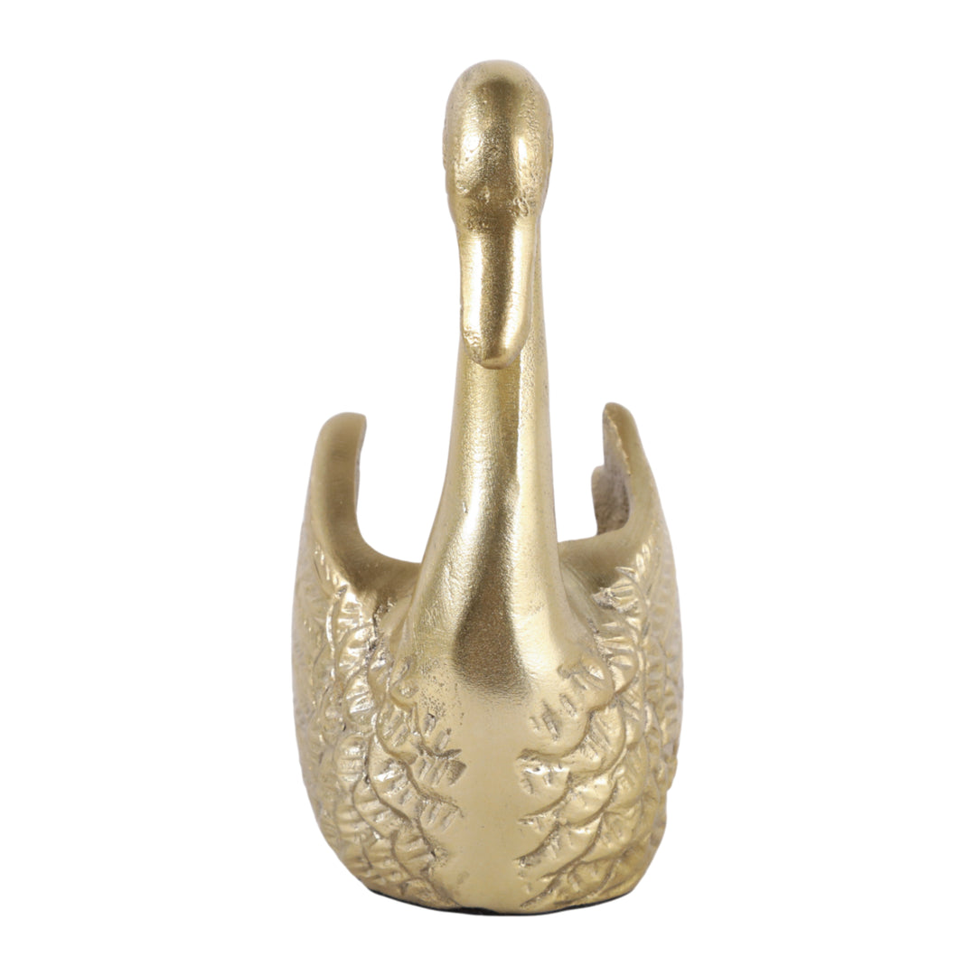 Swan Planter front-facing view - planter by Sagebrook Home - Whats New Furniture Portland OR