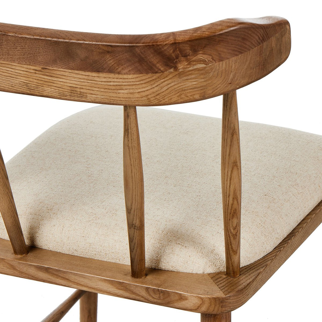 Colter Dining Chair in Antwerp Natural lifestyle view styled in a dining room - Whats New Furniture Portland OR