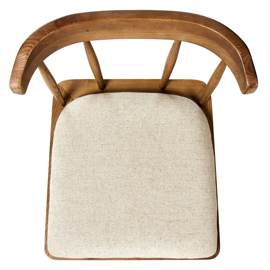 Colter Dining Chair in Antwerp Natural lifestyle view at a dining table - Whats New Furniture Portland OR
