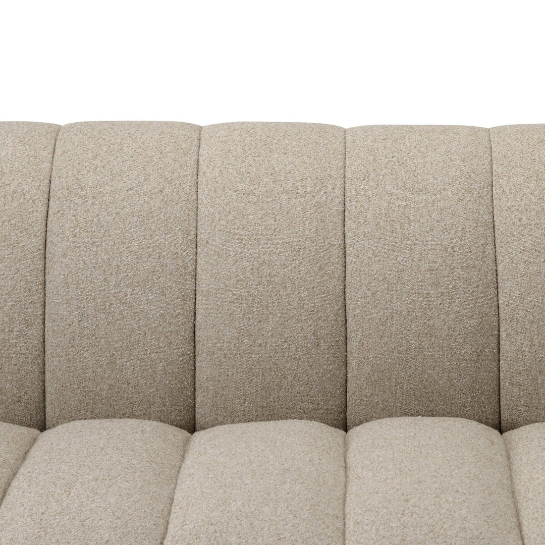 Carina Sofa in Weslie Flax detail view 3 - Whats New Furniture Portland OR