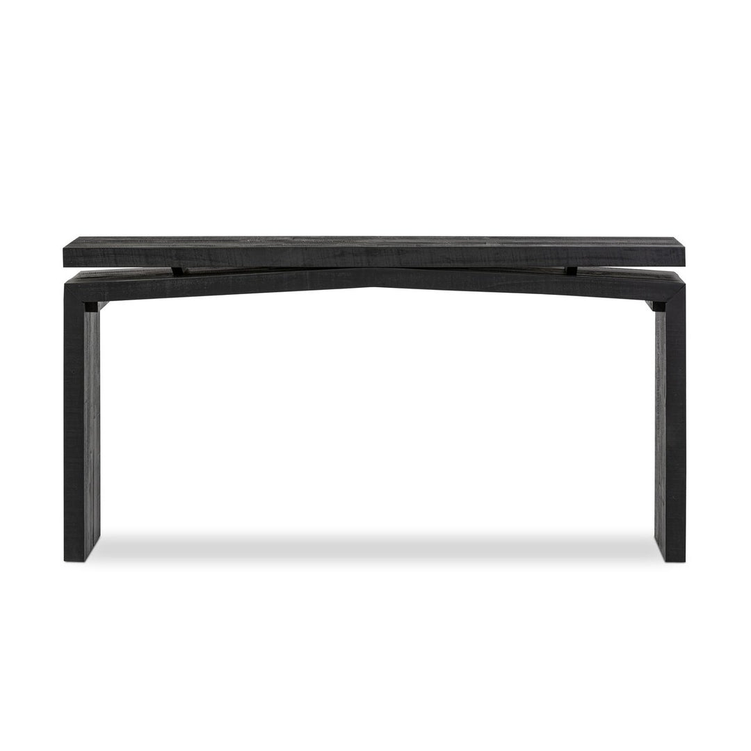 Matthes Console Table - Aged Black Pine