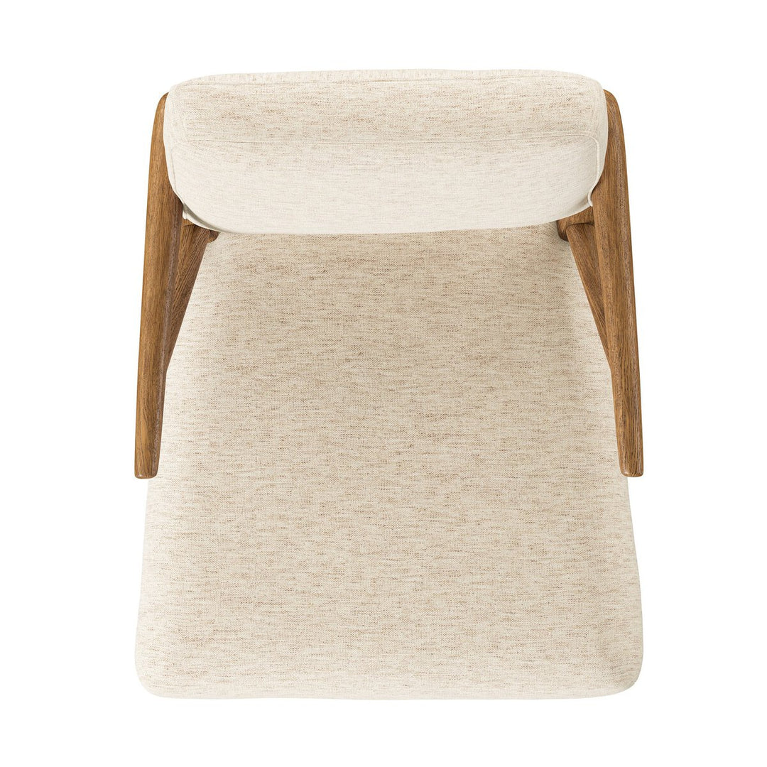 Deidre Dining Chair in Crypton Nomad Snow frame detail detail view - Whats New Furniture Portland OR