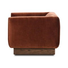 Samir Swivel Chair in Surrey Auburn detail view - Whats New Furniture Portland OR