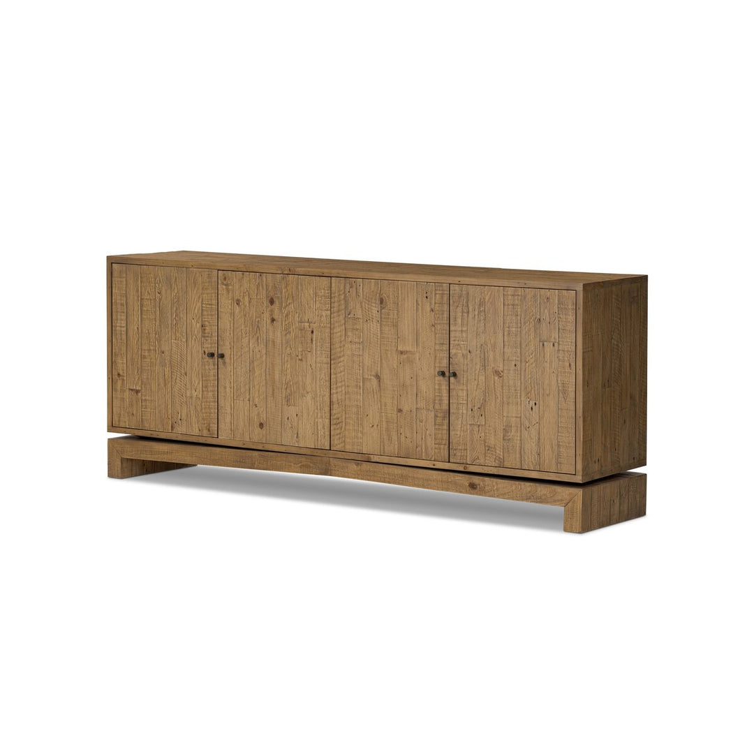 Matthes Sideboard in Sierra Rustic Natural three-quarter studio view - Whats New Furniture Portland OR