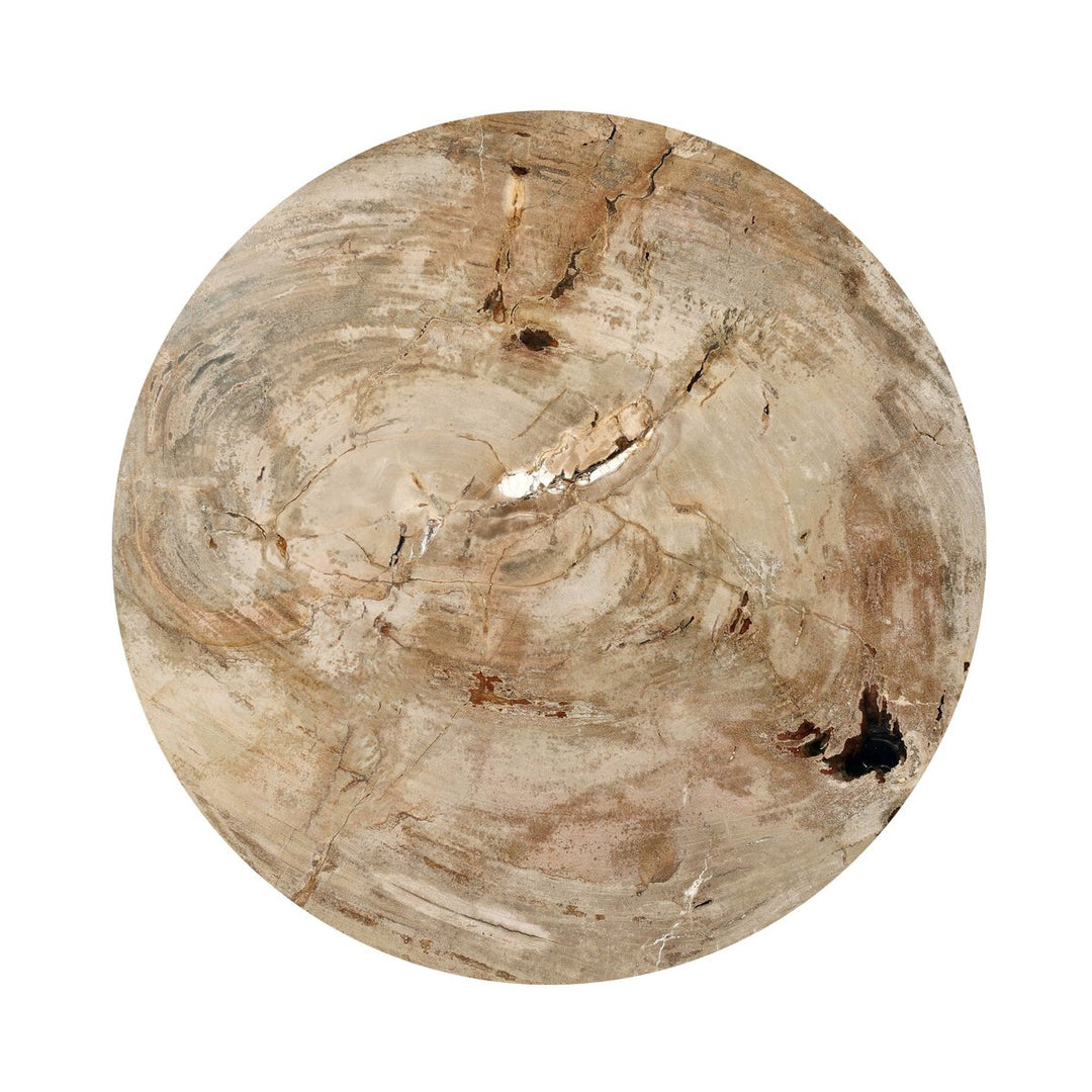 Aida End Table in Light Petrified Wood detail view - Whats New Furniture Portland OR
