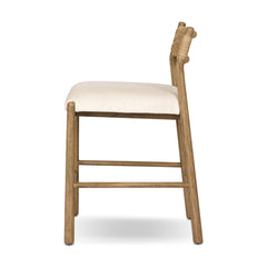 Raynor Bar Counter Stool in Lynchart Sand side view - Whats New Furniture Portland OR