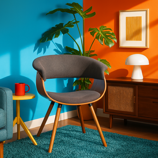 Curved Accent Armchair