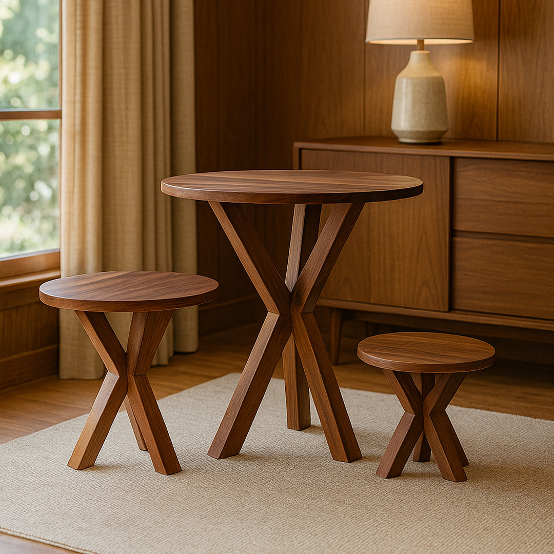 3 Piece Set of Round Accent Tables detail view 3 - Whats New Furniture - Portland, Oregon