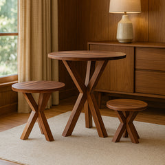 3 Piece Set of Round Accent Tables detail view 3 - Whats New Furniture - Portland, Oregon