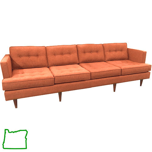 Urban Extended Sofa in Orangeade