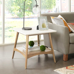 Parker End Table - back view - mid-century modern side tables - Whats New Furniture Portland OR