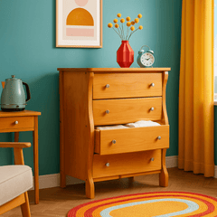 4 Drawer Dresser detail view 6 - Whats New Furniture - Portland, Oregon