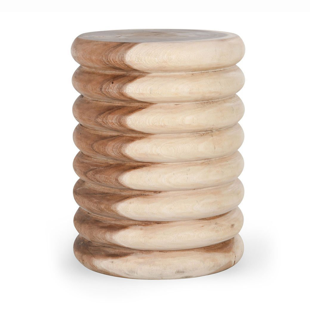 Gala Round End Table - Natural