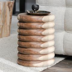 Gala Round End Table - Natural view 4