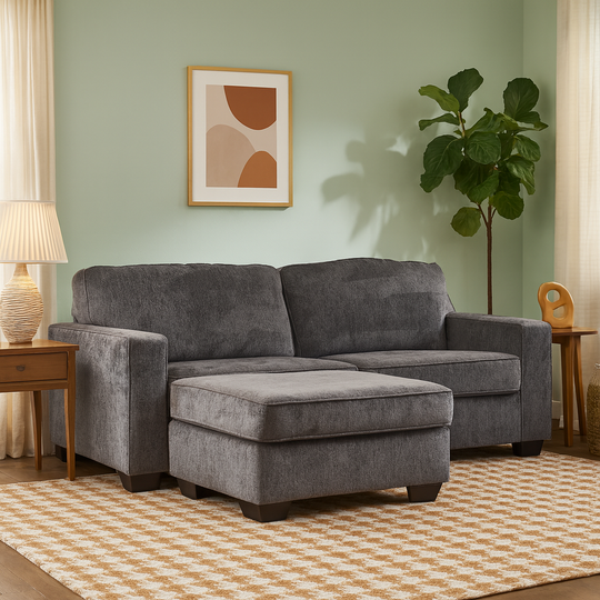 Double Sleeper Sofa w/Ottoman